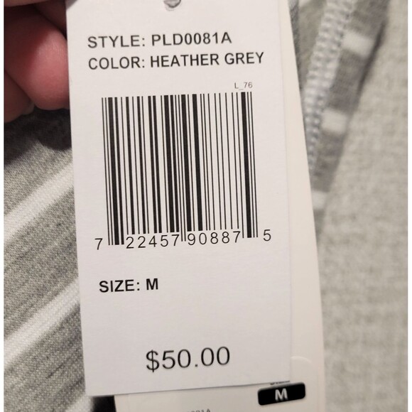 NWT Peace & Pearls Reversible Striped Dress Size M White Gray Bodycon Stretchy - Picture 4 of 8